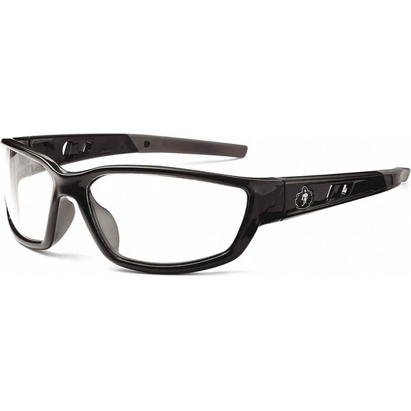 Safety Glasses, Traditional Clear PC Decenter Lens, Scratch-Resistant