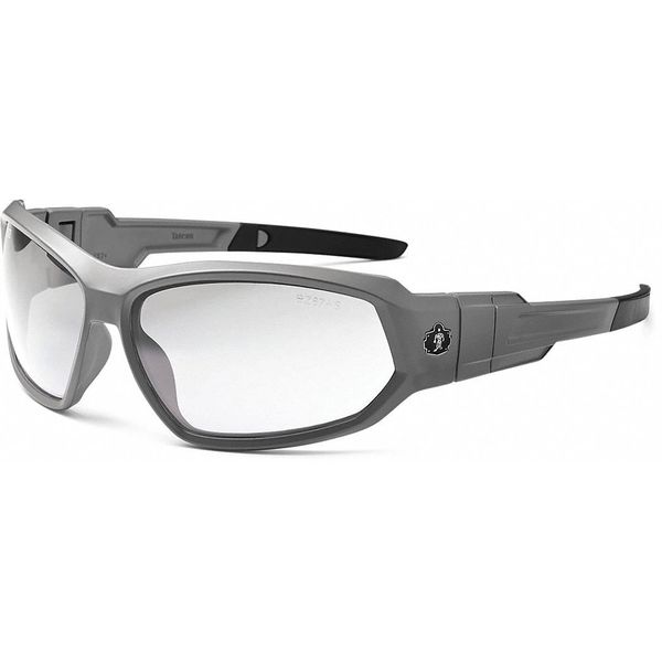 Safety Glasses, Traditional Clear PC Decenter Lens, Anti-Fog, Scratch-Resistant