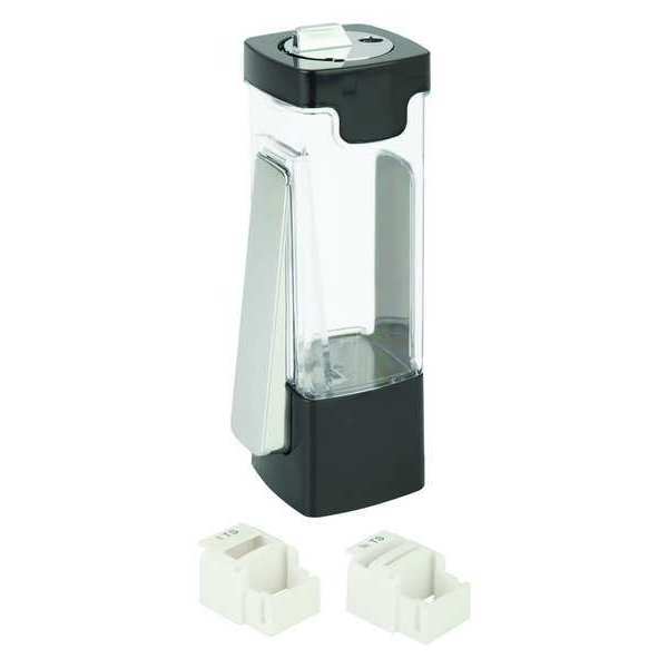 Sugar Dispenser, 6 oz., Black/Chrome