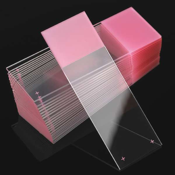 Microscope Slide, Pink, 25x75mm, PK72