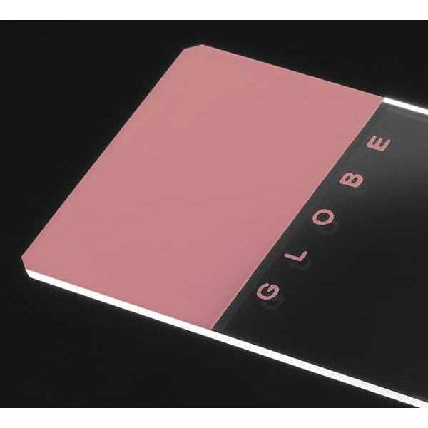 Microscope Slide, Pink, 1.1mm, PK144