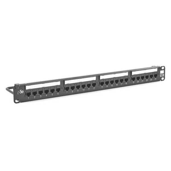 Patch Panel, 1.72in.H, 5e Category, Steel