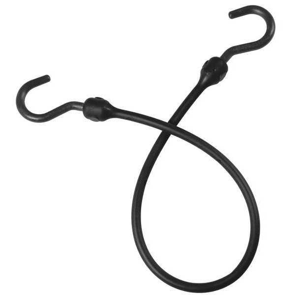 Bungee Cord, Black, 18 in. L, 1-1/2 in. W