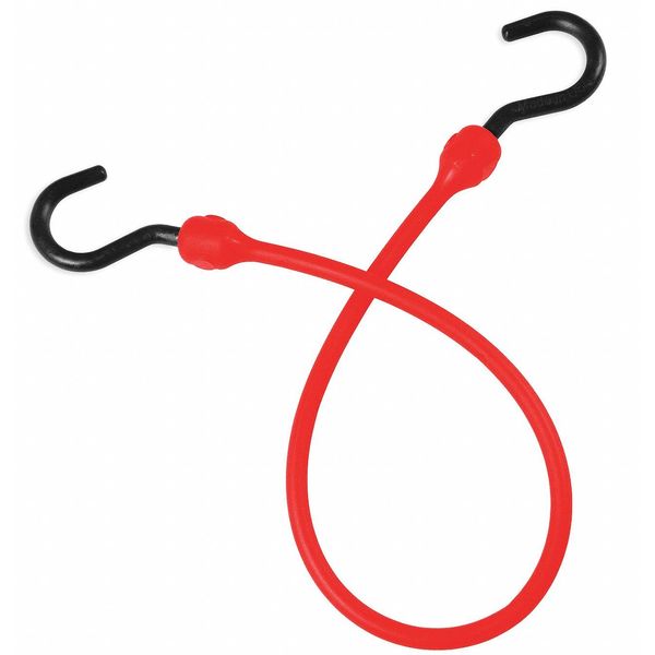 Bungee Cord, Red, 12 in. L, 1-1/2 in. W