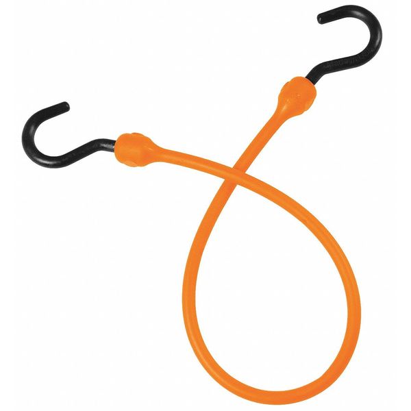 Bungee Cord, Orange, 18 in. L, 1-1/2 in. W