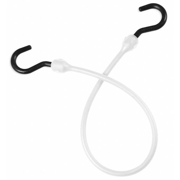 Bungee Cord, white, 18 in. L, 1-1/2 in. W