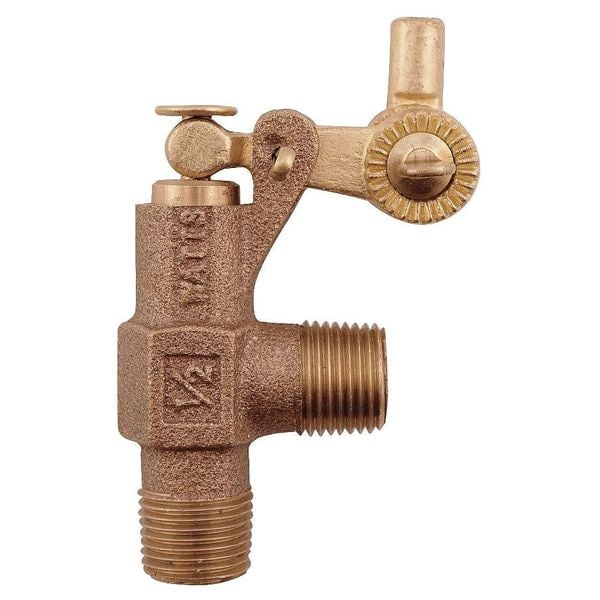 Float Valve, 1/2 In, Bronze, Pipe Mount