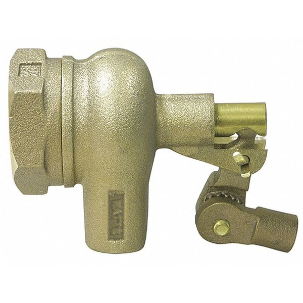 Float Valve, 1-1/4 In, Bronze, Pipe Mount