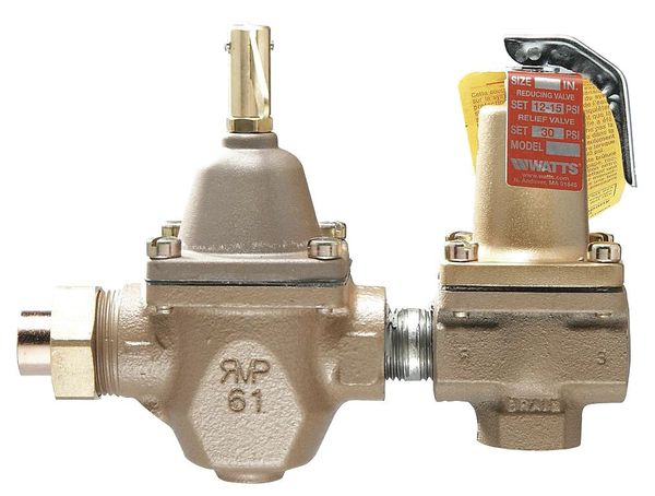 Fill and Relief Valve, 1/2 In, 30 psi, Iron