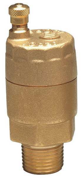 Automatic Air Vent Valve, 1/2 In, Brass