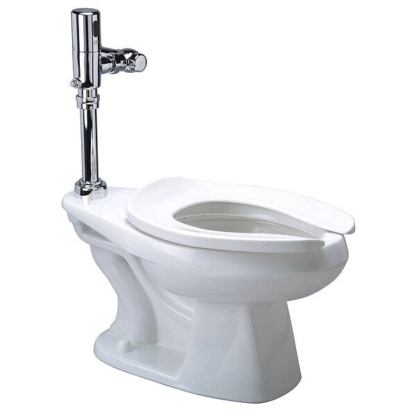 Flush Valve Toilet, 1.28 gpf, Flush Valve, Floor Mount, Elongated, White