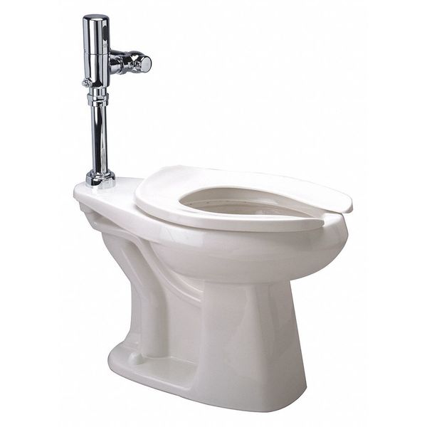 Flush Valve Toilet, 1.28 gpf, Flush Valve, Floor Mount, Elongated, White