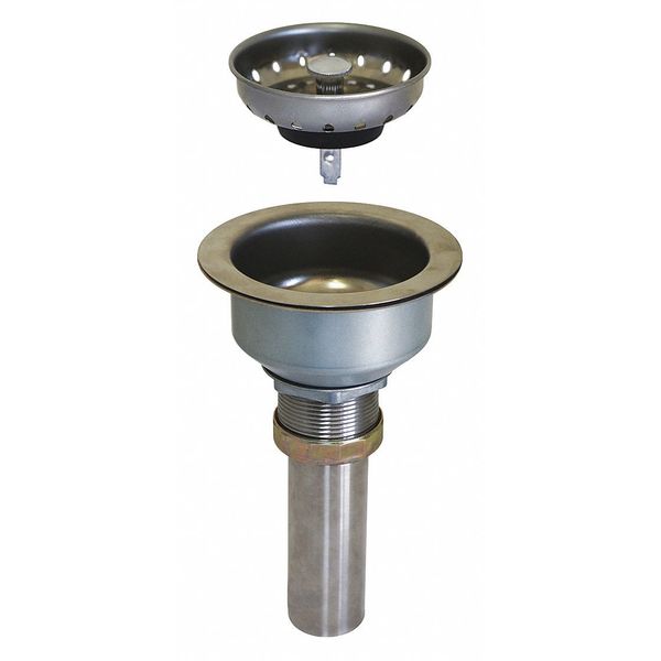 Strainer, SS, Size 3-1/2 in. to 4 in.