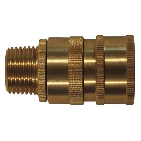 Hose Adapter, Brass, 1/2 in. MNPT Outlet