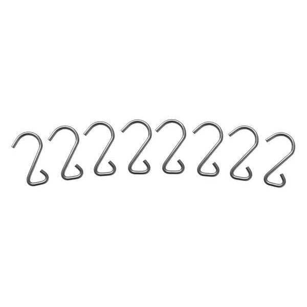 Bungee Hook, Gray, Galvanized Steel, PK8