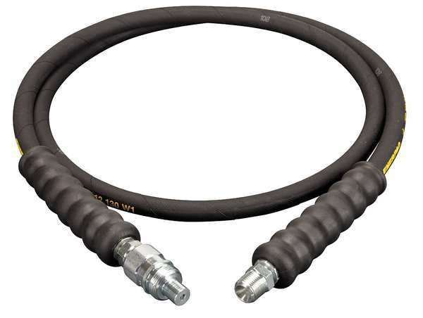 HA9206, 6 ft., Heavy-duty Rubber High Pressure Hydraulic Hose, .25 in. Internal Diameter