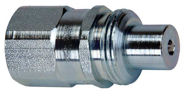 Hydraulic Quick Connect Hose Coupling, Steel Body, Sleeve Lock, 1/4