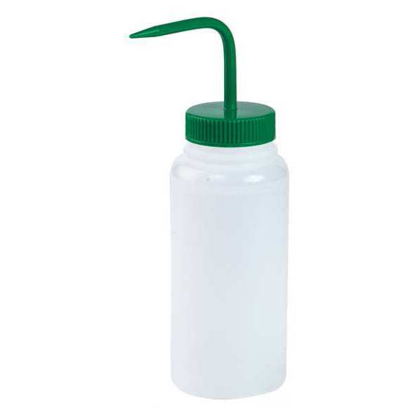 Wash Bottle, Std Spout, 500mm, Green, PK6