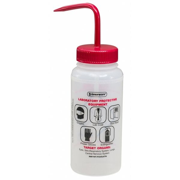 Wash Bottle, Std Spout, Acetone, PK6