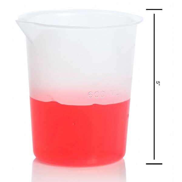 Beaker, 600mL, PK4