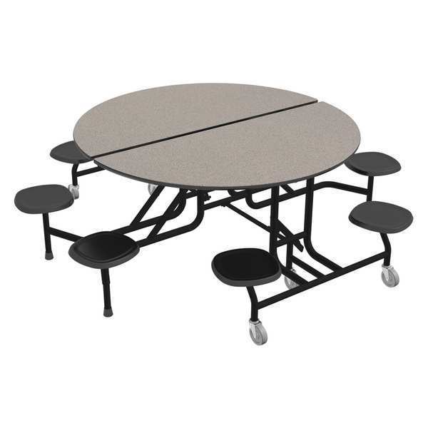 Round Mobile Stool Table, 60