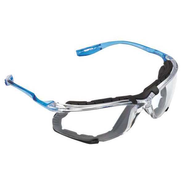 Virtua CCS Safety Glasses, Anti-Fog, Anti-Scratch, Foam Gasket, Wraparound, Frameless, Clear Lens