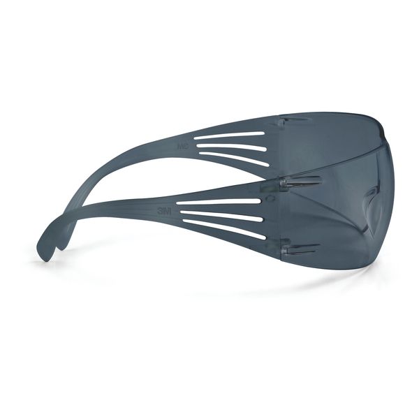 Safety Glasses, Wraparound Gray Polycarbonate Lens, Anti-Fog