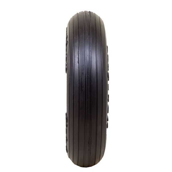 Flat Free Wheel, Polyurethane, 350lb, White