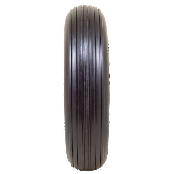 Flat Free Wheel, Polyurethane, 500lb, White