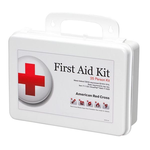 Bulk First Aid Kit, Plastic, 25 Person