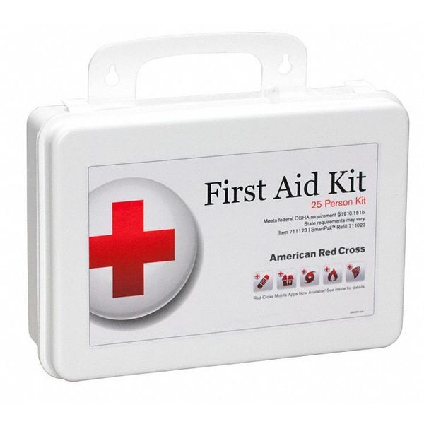Bulk First Aid Kit, Plastic, 25 Person