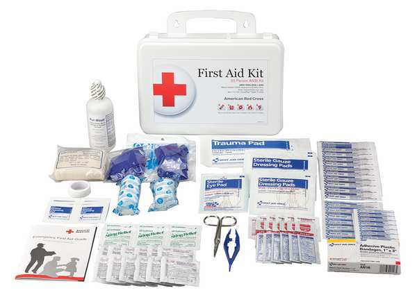 Bulk First Aid Kit, Plastic, 25 Person