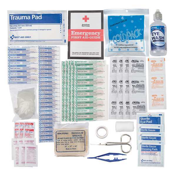 Bulk First Aid Kit Refill, Cardboard, 25 Person