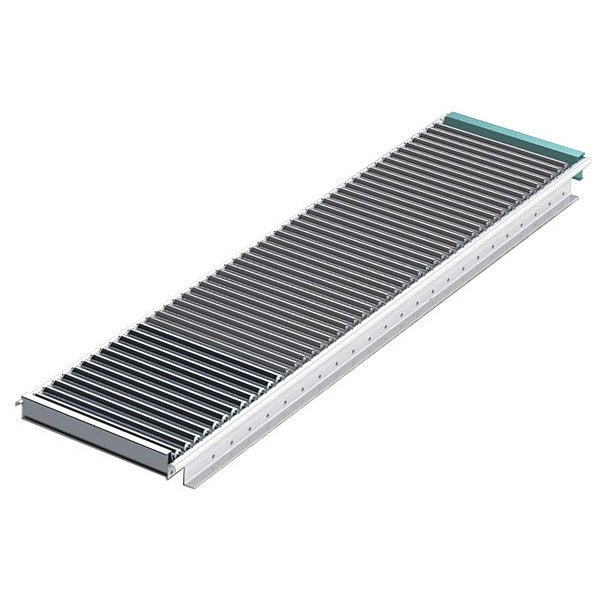 Flow Rack Conveyor, Roller Type, 4 ft L, 12 in W, 50 lb/ft Max Load Capacity