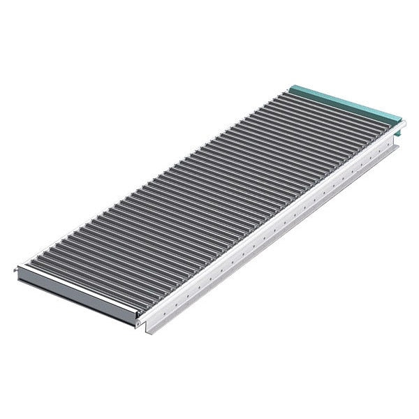 Flow Rack Conveyor, Roller Type, 4 ft 4 in L, 15 in W, 50 lb/ft Max Load Capacity