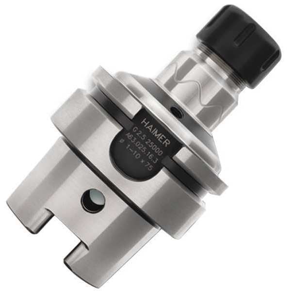 Collet Chuck, ER16, HSK63A, 6.300 in. Proj