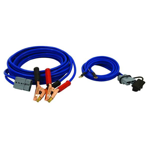 Booster Cable, 28ft. L, Gray, 600 Max. Amps