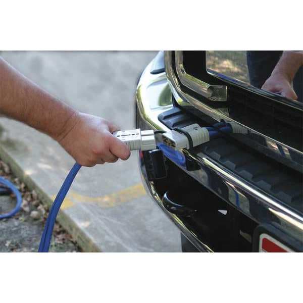 Booster Cable, 28ft. L, Gray, 600 Max. Amps