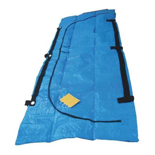 Cadaver Bag, Blue, Vinyl, 92-1/2 in. L