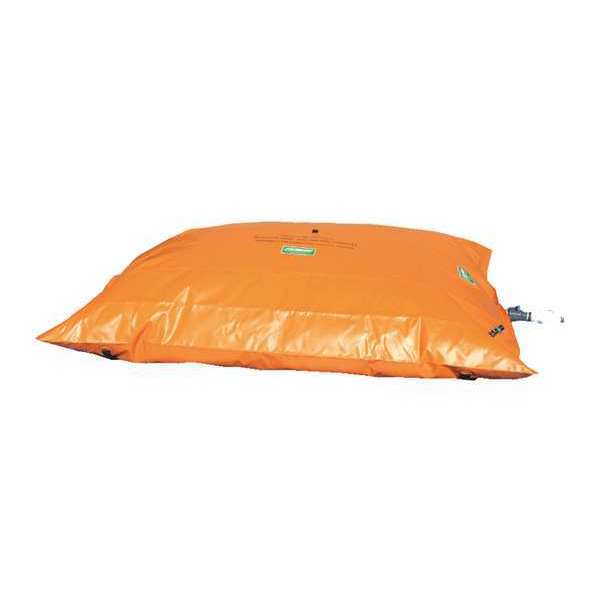 Bladder Tank, 3ft. L, Orange, Vinyl, 40 gal.