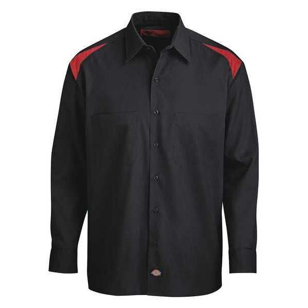 Long Slve Shirt, Blk English Red, 2XL Tall