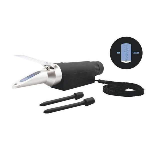 Analog Refractometer, Brix, 9in.L x 2 in.H