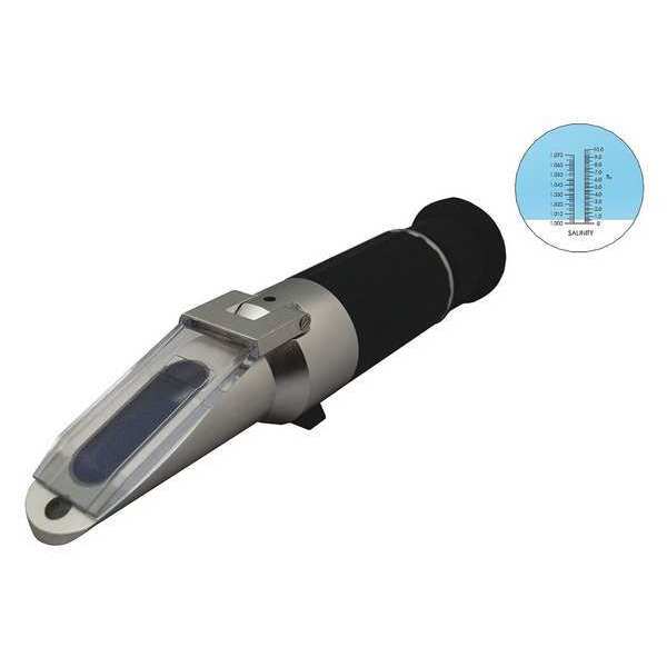 Analog Refractometer, Salinity, 9 in. L