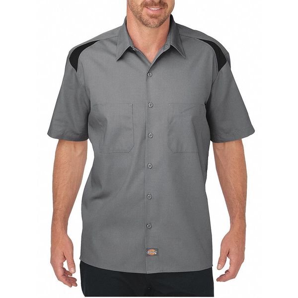 Short Sleeve Shirt, Smoke Black, XL Tall