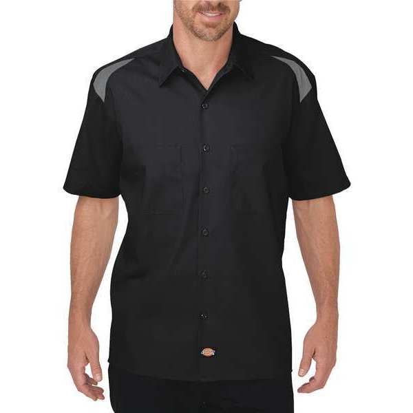 Short Sleeve Shirt, Black Smoke, L
