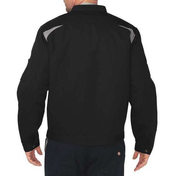Men's Black Polyester/Cotton Jacket size 2XL