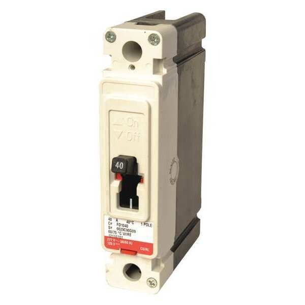 Molded Case Circuit Breaker, 30 A, 347V AC, 1 Pole, Free Standing Mounting Style, FD Series