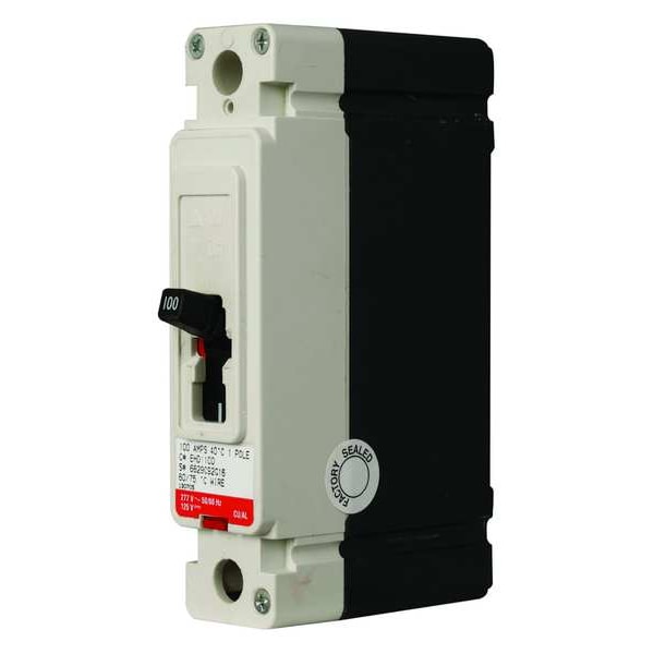 Molded Case Circuit Breaker, 40 A, 277V AC, 1 Pole, Free Standing Mounting Style, EHD Series