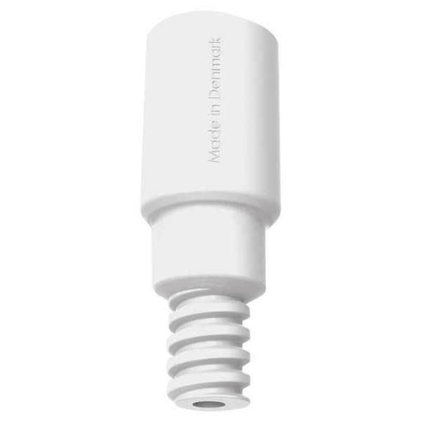 3 11/32 in Adapter, White, Polypropylene