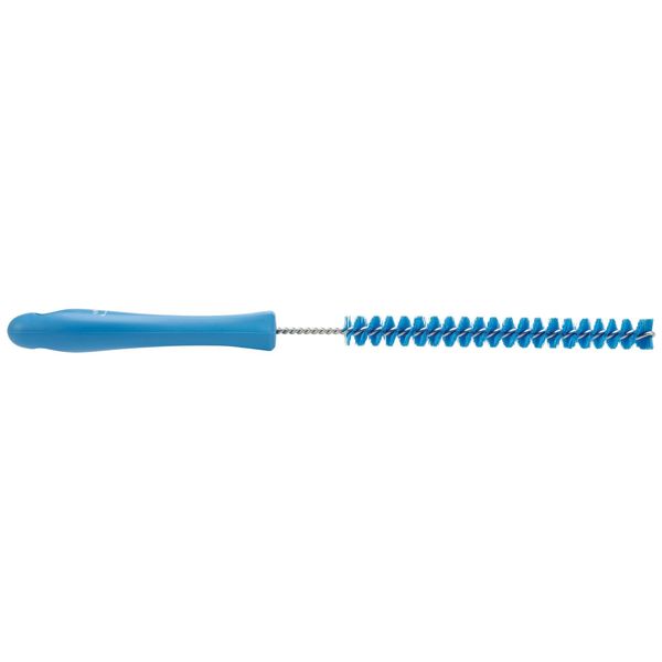7/8 in W Tube and Pipe Brush, Stiff, 6 1/2 in L Handle, 5 3/4 in L Brush, Blue, 12 3/16 in L Overall